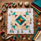 Conjunto das três Bases Organizadoras quadradas Roberta Luz de 25/35/45cm