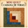 Kit de Tecidos para Mini Quilt Log Cabin 15X15cm