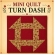Mini Quilt em PDF do Bloco Turn Dash 15X15cm com Papel Base