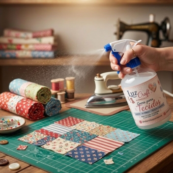 Goma para Tecidos – Patchwork e Costura Criativa - LuzCraft by Roberta Luz frasco de 500 ml